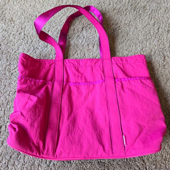 Lululemon Daily Multipocket Tote Yoga Gym Bag Hot Pink Nylon - Picture 4 of 12